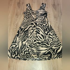 Zebra print dress